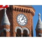 Dallas: : Clock on top of Old Red Courthouse Museum