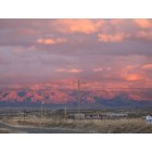 Tularosa: Sacramento Range sunset from Tulie gate road