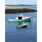 Phippsburg: Boat and Tender, West Point, Phippsburg, Maine