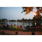 Sterling: : Waiting for fireworks display to begin at Sterling Lake on the 4th of July