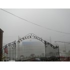 Seneca Falls: : foggy day seneca knitting mill seneca falls ny
