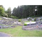 Ferndale: Catholic Cemetary on the hill, Ferndale, CA, summer, 2009