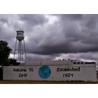 Earth: An Earth Texas Wall Mural with water tower in background
