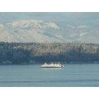 Edmonds: Washington State FerriesWashington State Ferry - Early Winter Morning Following An Evening of Snowfall.