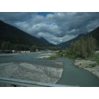 Skagway: Skagway, river, summer 2006