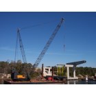 Oak Island: New Bridge construction site