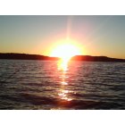 Senecaville: Sunrise on Scenecaville Lake.