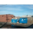 Ridgecrest: John's Pizza parking lot (no city ordinance requiring Dumpster enclosures!)