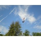 Fenton: Beautiful Michigan sky with the American and Fenton flying high