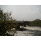 Lewiston: : Train crosses the Bridge.