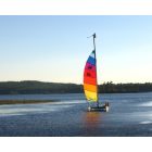 Auburn: Rainbow sails, Lake Massabesic, Auburn NH