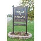 Wayland: Wayland welcome sign