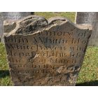 Fredericksburg: : 1766 tombstone at cemetary of old church - historic Fredericksburg