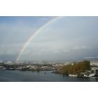 Tacoma: : Port of Tacoma topped with a rainbow