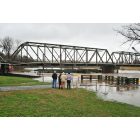 Surgoinsville: New Bridge Construction Flooded, Holston River.