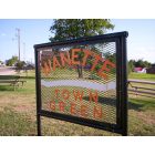 Wanette: wanette town green sign