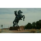 El Paso: : The Equestrian monument at the El Paso International Airport
