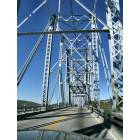 Madison: : Driving across the OH River bridge from Milton KY to Madison IN. October 2004