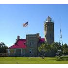 Mackinaw City: Old Mackinaw Point Lighthouse north shores of Mackinaw City