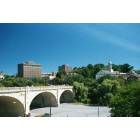 Bethlehem: : Looking at downtown Bethlehem from the Hill-to-Hill bridge