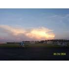 Naples: Thunderstorms off the coast at 7 am. August 2004