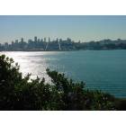 San Francisco: : view over San Francisco city from alcatraz island