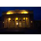 Hanford: Civic Auditorium at night
