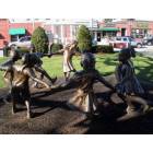 Needham: Needham Town Square bronze statue