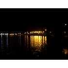 Bemidji: View of SouthSide from across lake Bemidji at night.