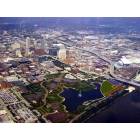 Omaha: : Aerial photo of downtown Omaha