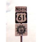 Highway 61 Sign on outskirts of Shelby, MS