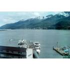 Juneau and: Juneau harbor from hotel, June 2000, 2 of 2 
