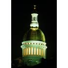 Trenton: New Jersey State House Dome in Trenton (NightTime)