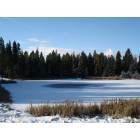 Seeley Lake: Seeley Lake, MT Frozen pond on Grandview Dr