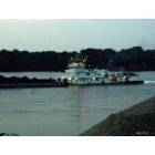 Utica: Utica Barge going down the Ohio River