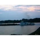 Utica: Utica Veiw Of Barge On The Ohio River 5am