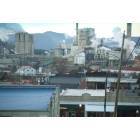 Canton: photo of downtown canton and the blue ridge paper mill