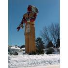 Ironwood: World's Largest Fiber Glass Native American Statue.