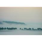 Milwaukee: : lakefront in the morning fog