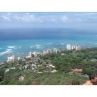 Honolulu: View from on top Diamond Head Crater