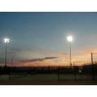 Galt: Galt Community Park Tennis Courts At End of Sunset