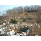 Shamokin: : Shamokin Cemeteries, as viewed from the other side of town.