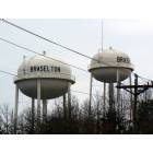 Braselton: The watertowers as seen from GA Highway 124