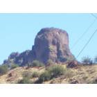 Fountain Hills: : Red Mountain "Face" viewed from Taco Bell