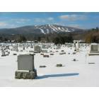 Ludlow: Town Cemetery and view of Okemo