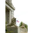 University City: Lion statues at City Hall entry (southeast)