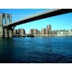 New York: : Brooklyn Bridge from boat, December 12, 2005