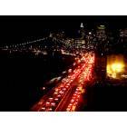 New York: : Street traffic, shot from Manhattan Bridge during MTA Strike, December 21, 2005