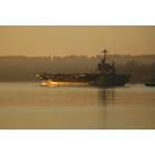 Bremerton: Aircraft Carrier Heading out to sea.