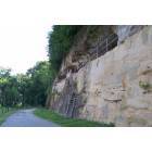 Rockport: The Bluff - This is the upper cave, located at the Bluff in Rockport on the Ohio River.